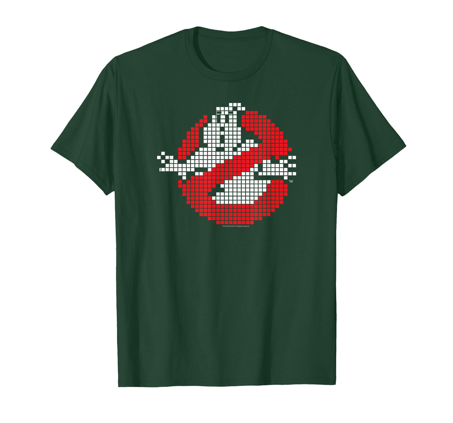 Ghostbusters 8-Bit No Ghost Logo Retro Movie T-Shirt