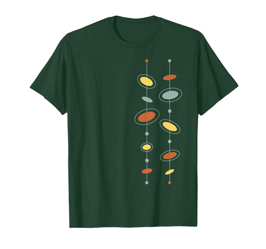 Atomic Age Mid Century Modern Pattern T-Shirt