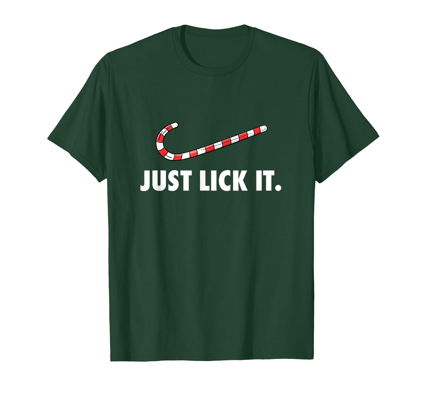 Just Lick It. Naughty Christmas Candy Cane T-Shirt