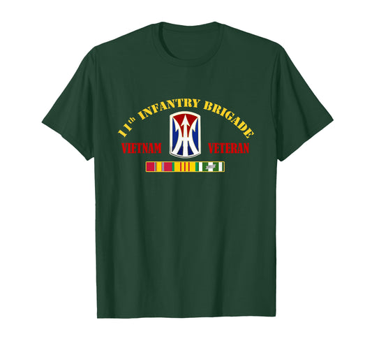 11th Infantry Brigade Vietnam Veteran Veterans Day Papa Xmas T-Shirt