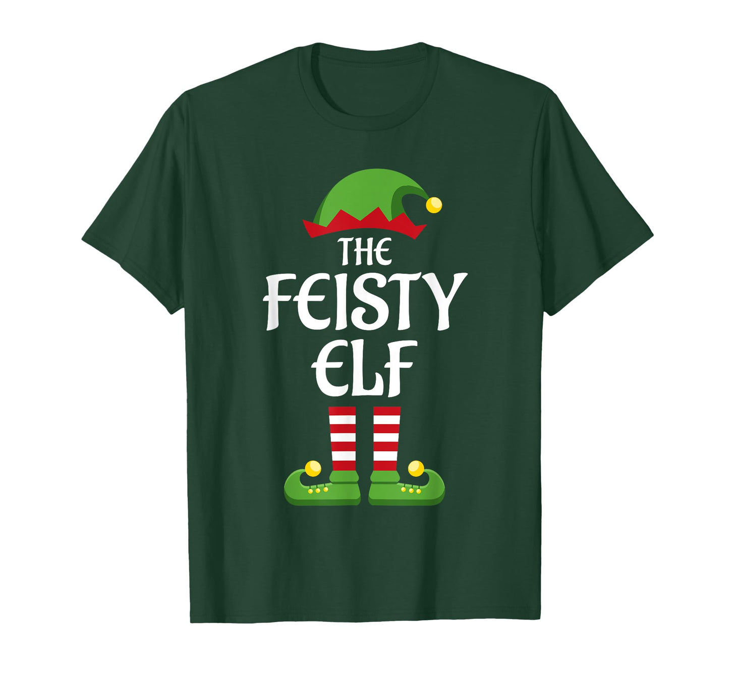Feisty Elf Family Matching Group Christmas T-Shirt