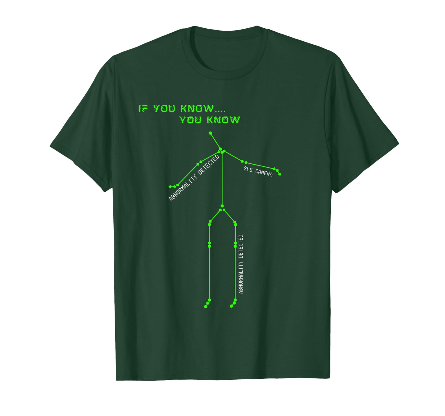 Ghost Hunting SLS Camera Stick Man Novelty Spooky T-Shirt