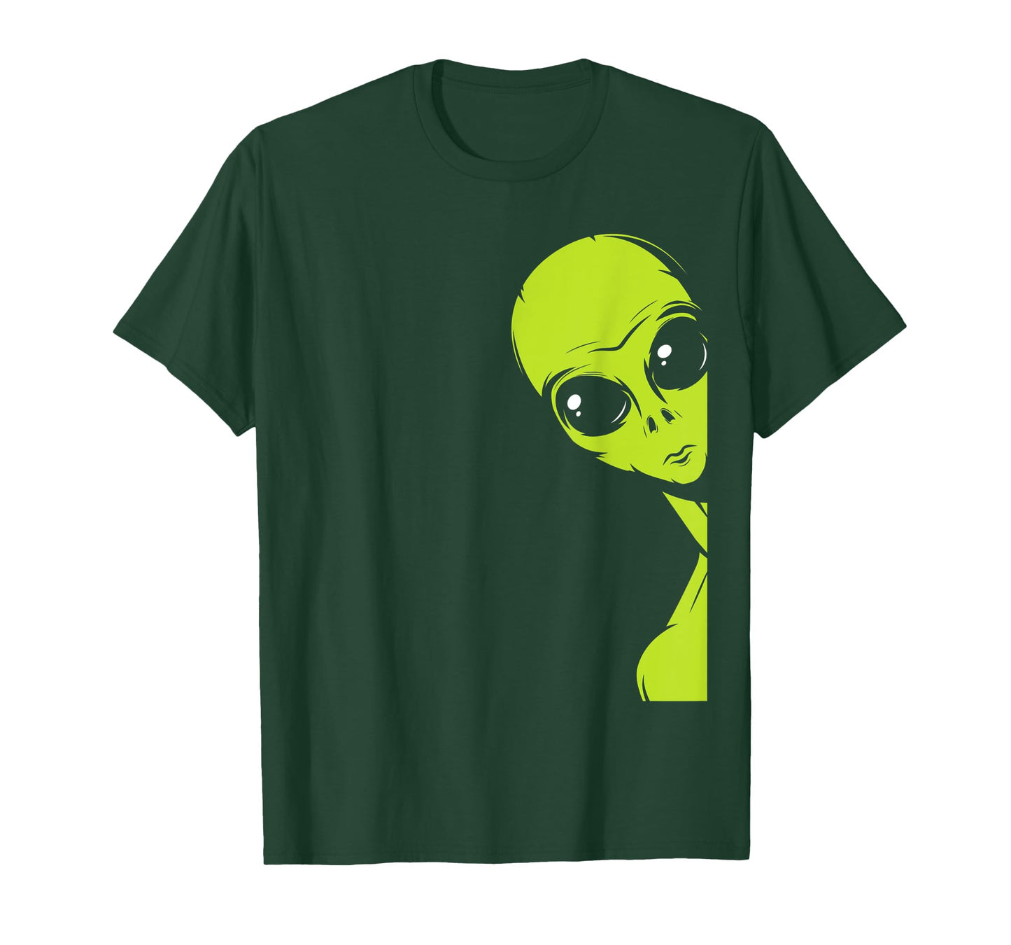 Funny Alien Peeking Alien Believer T-Shirt