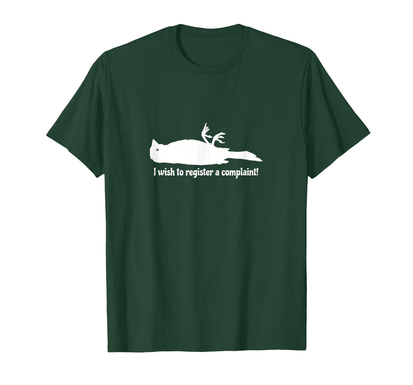 Something Else Men's Dead Parrot Funny Comedy Complaint T-Shirt - Black, Short Sleeve, Small