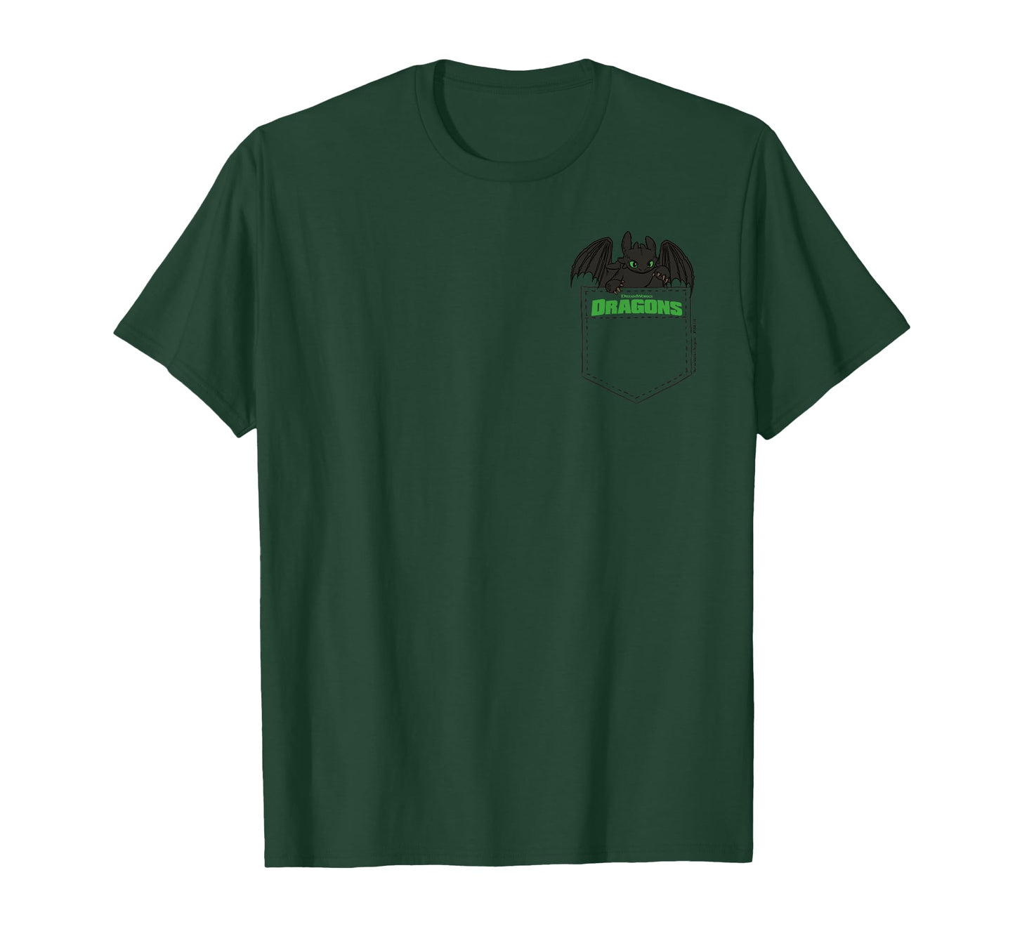 DreamWorks Dragons Toothless in Your Faux Pocket T-Shirt