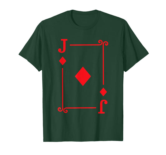 Playing Cards Costume - Jack Diamonds Card - Jack Card T-Shirt