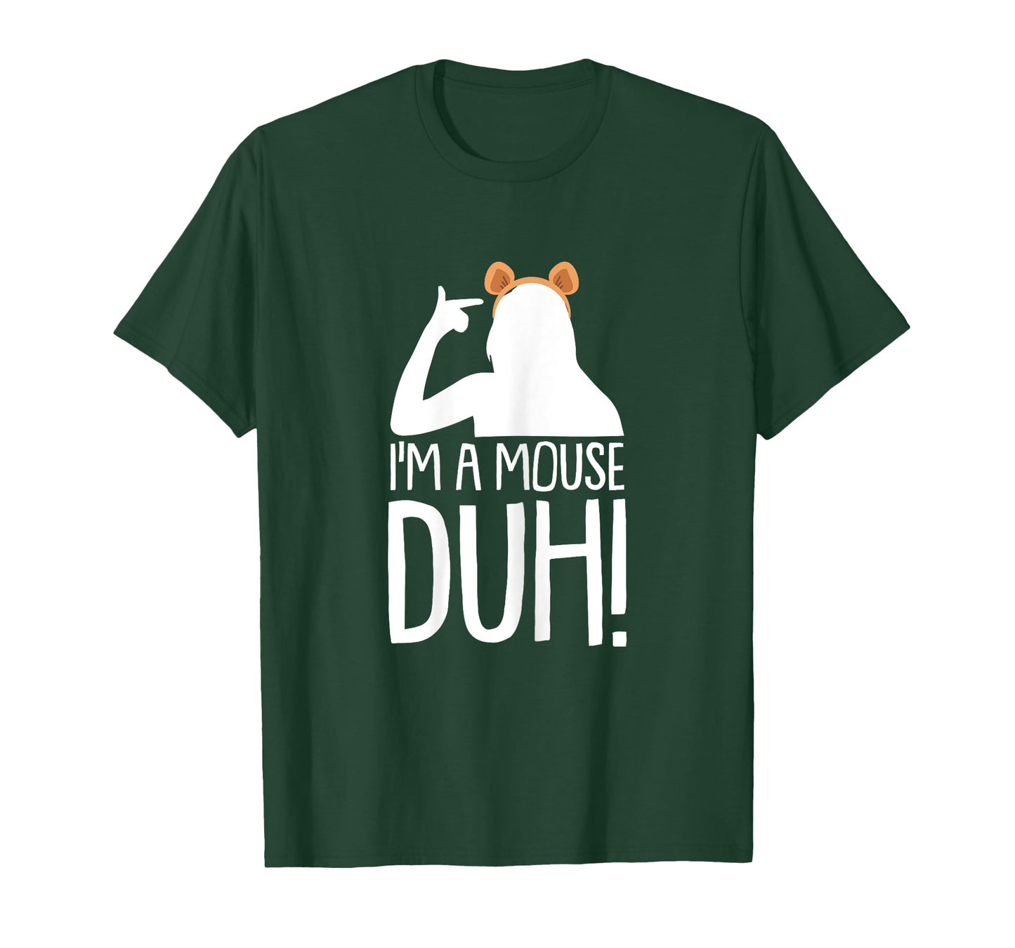 Im A Mouse Duh Lazy DIY Halloween Costume Funny Sarcastic T-Shirt