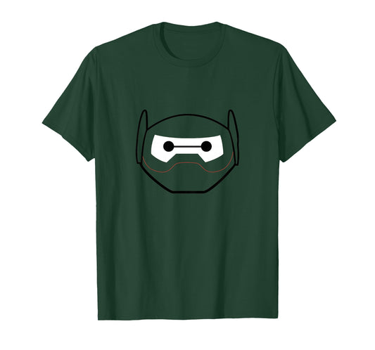 Kids Disney Big Hero 6 Baymax Big Face Armor Helmet Logo Youth T-Shirt