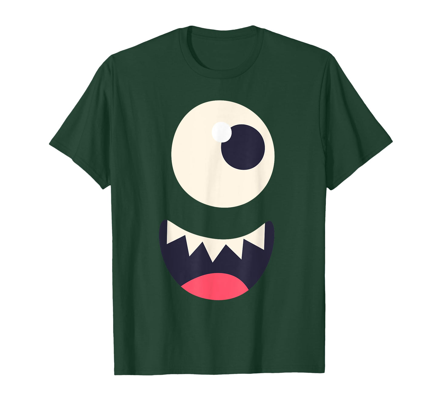 Easy Halloween Costume Cute Monster Face Graphic T T-Shirt