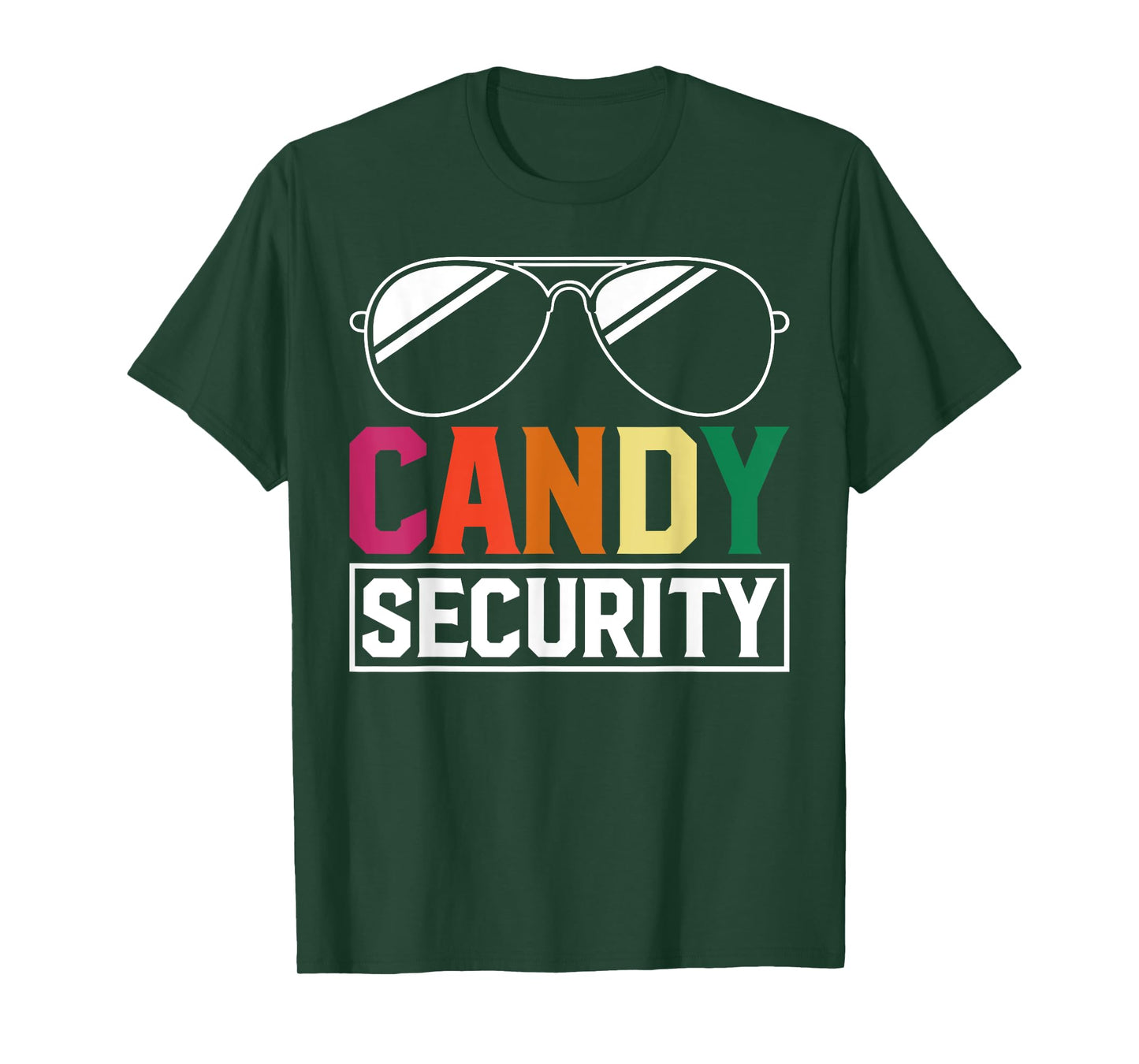 Candy Security Halloween Guard Funny Party Costume T-Shirt