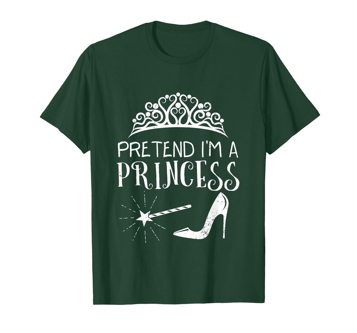 Fun Pretend I Am Princess Simple Magic Halloween Costume T-Shirt