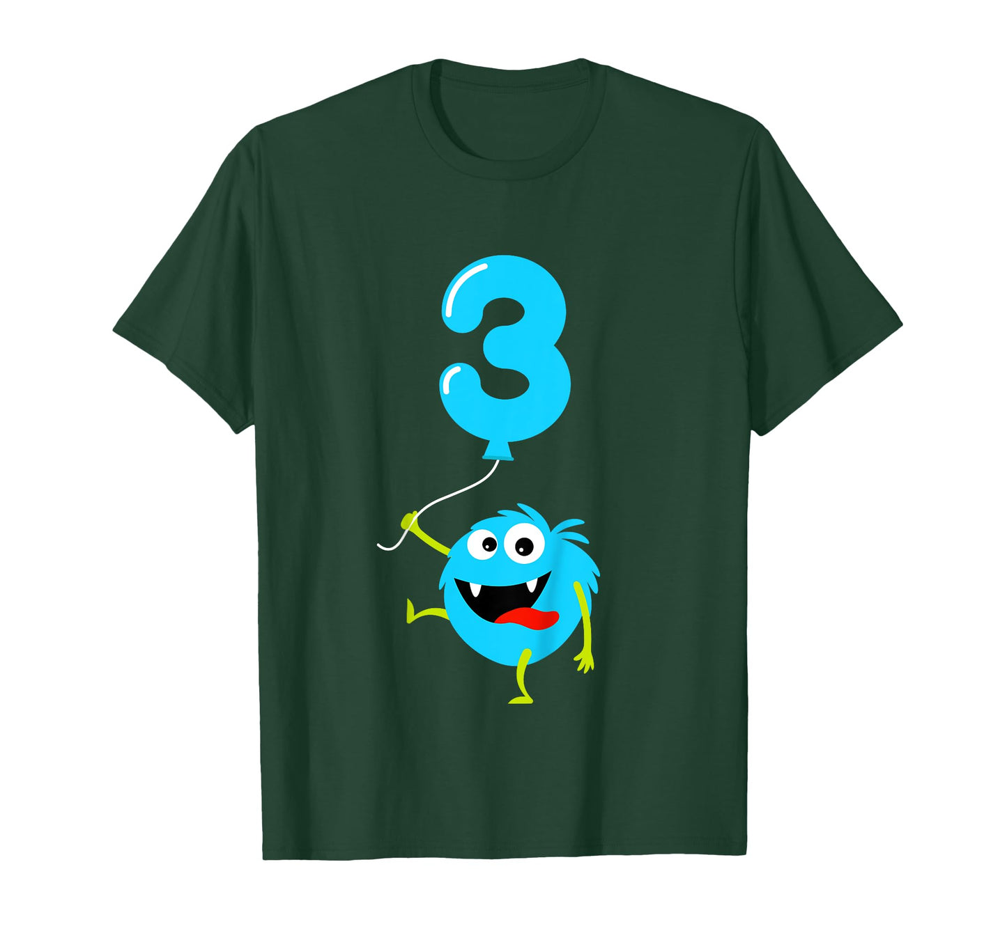 Kids 3rd Birthday Cute Monster Gift Shirt For 3 Year Old Boys T-Shirt