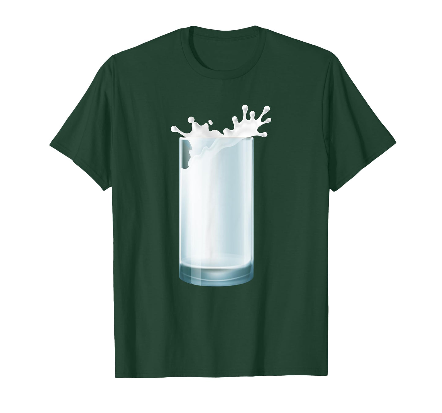 Glass of Milk Couple Matching Halloween Party DIY Costume T-Shirt