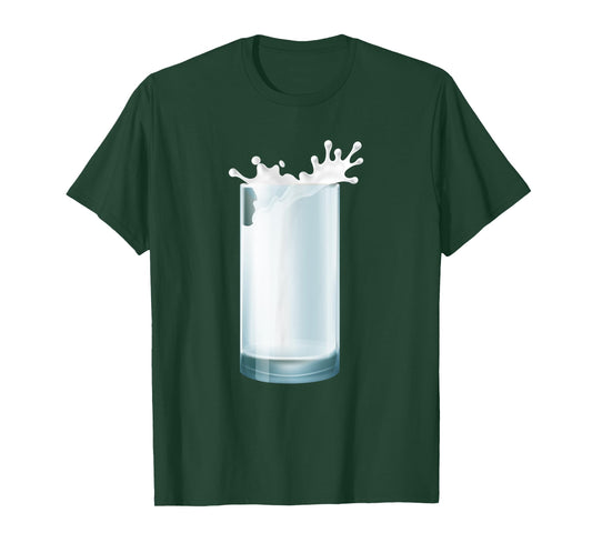 Glass of Milk Couple Matching Halloween Party DIY Costume T-Shirt
