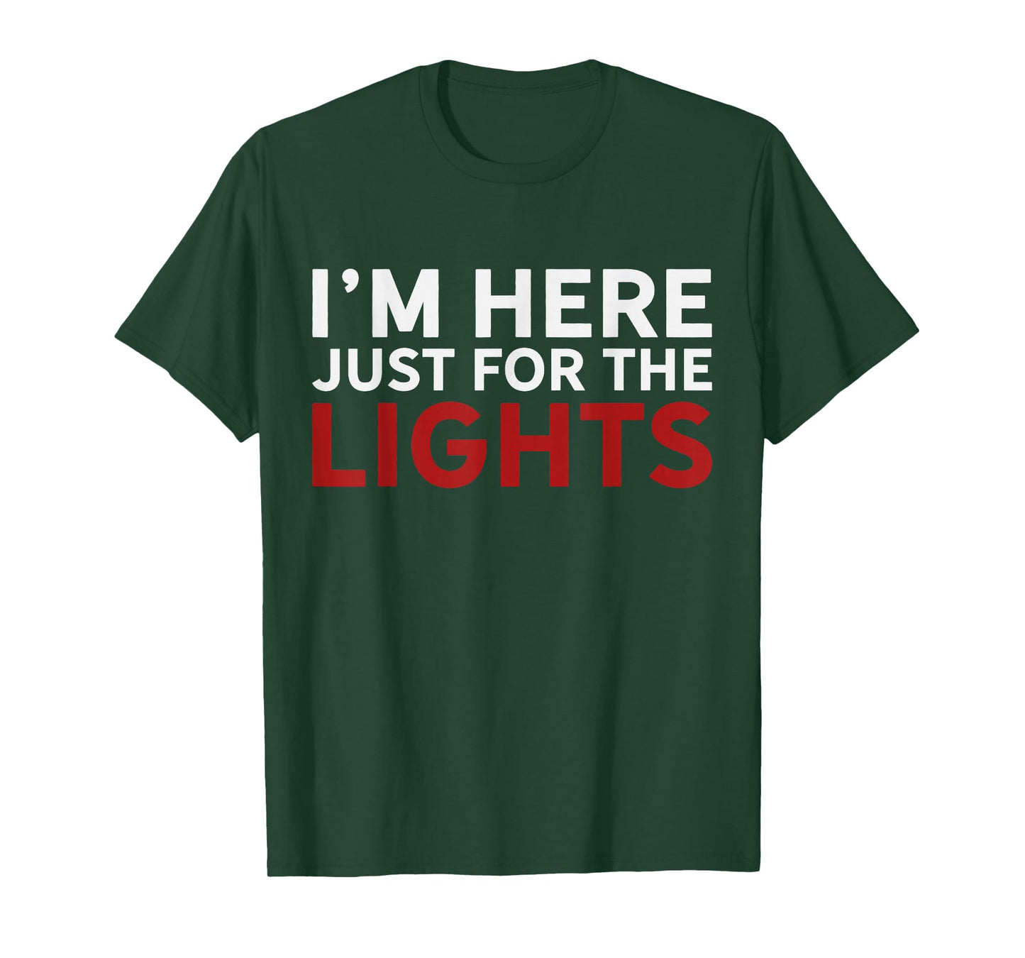Just here for the lights Stage Crew Lighting Technician T-Shirt