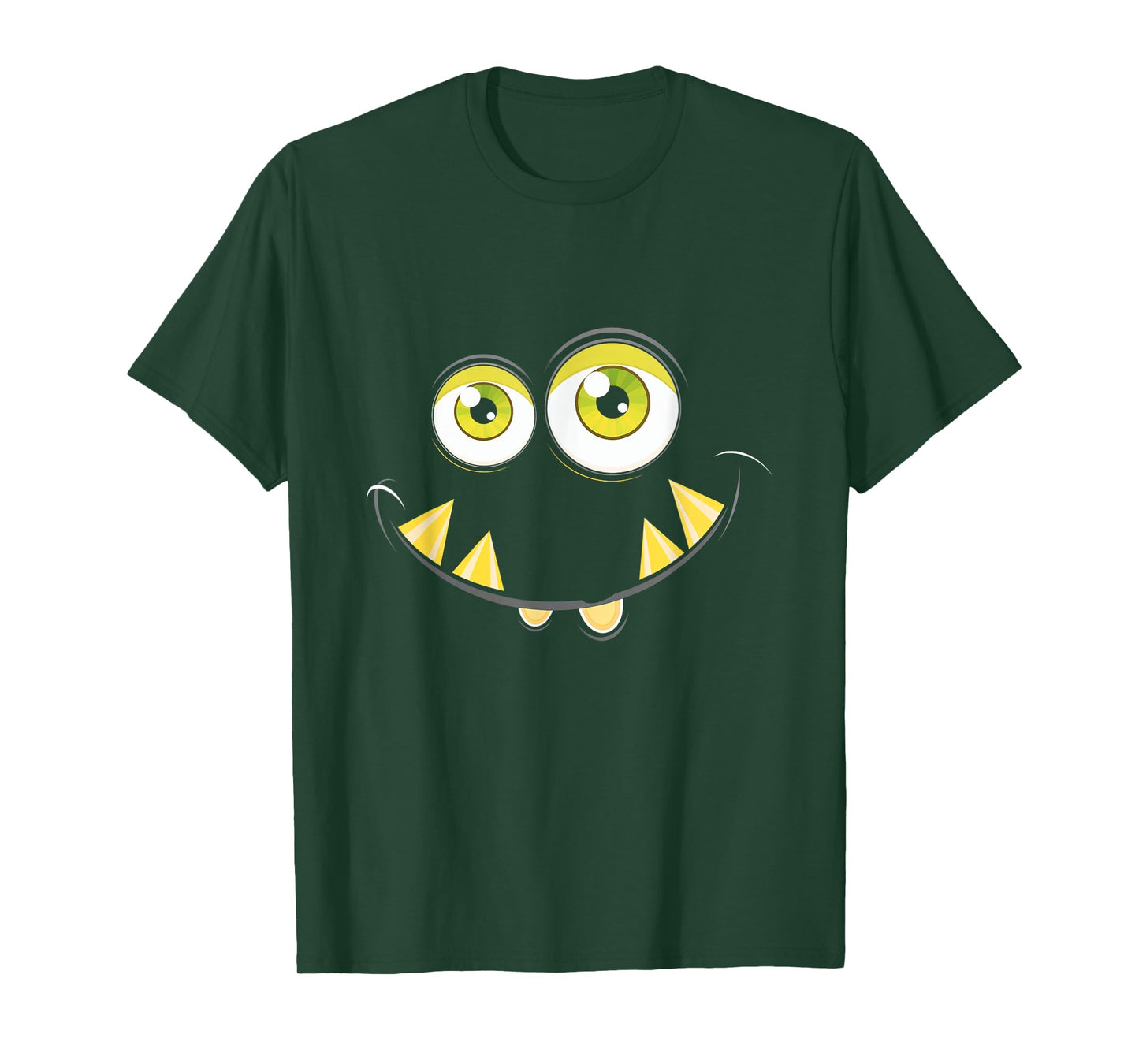 Monster Face Cute Halloween Costume Idea Kids Fun T-Shirt
