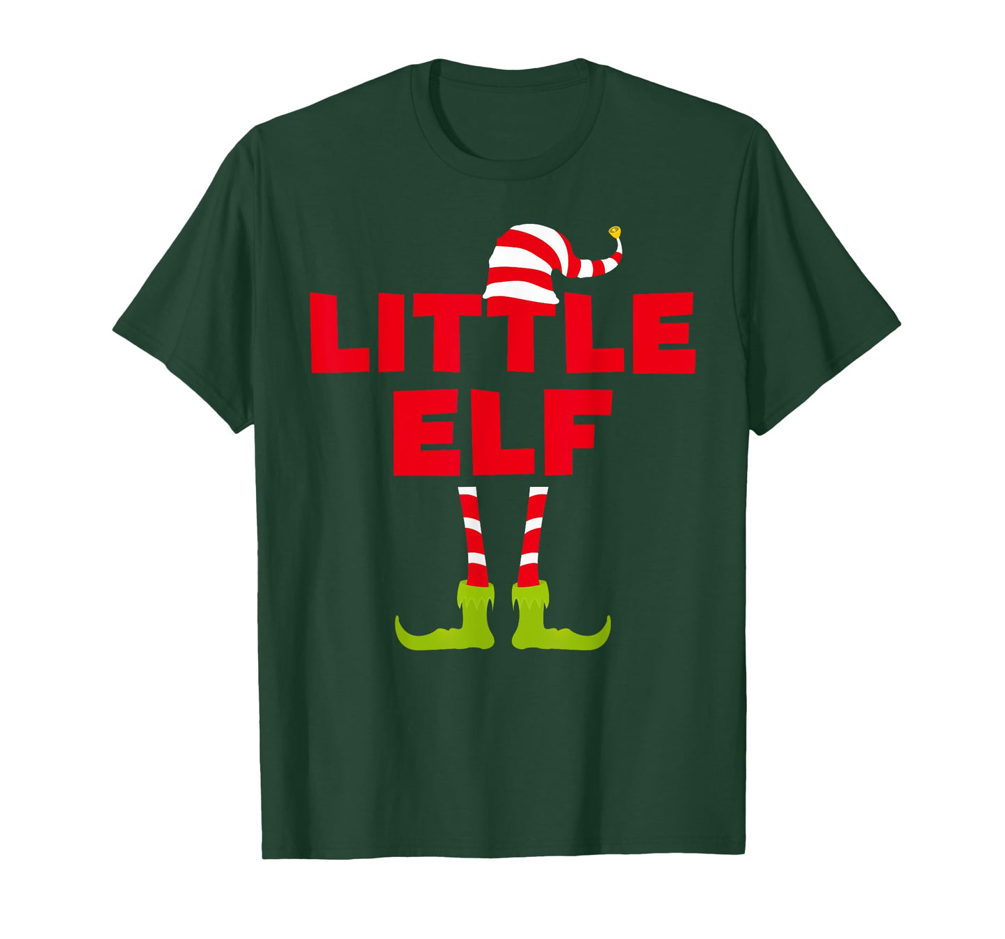 Little Elf T-Shirt Funny Matching Christmas Elf Shirt T-Shirt