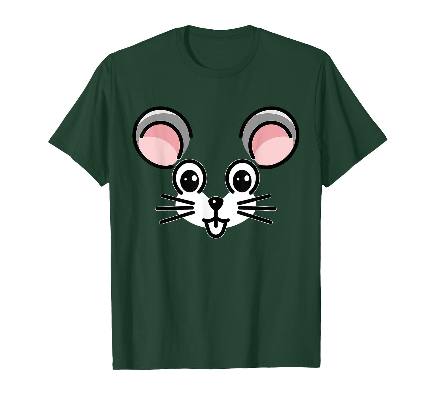 Halloween Mouse Face Tshirt Costume Kids Cute Animal Themed T-Shirt