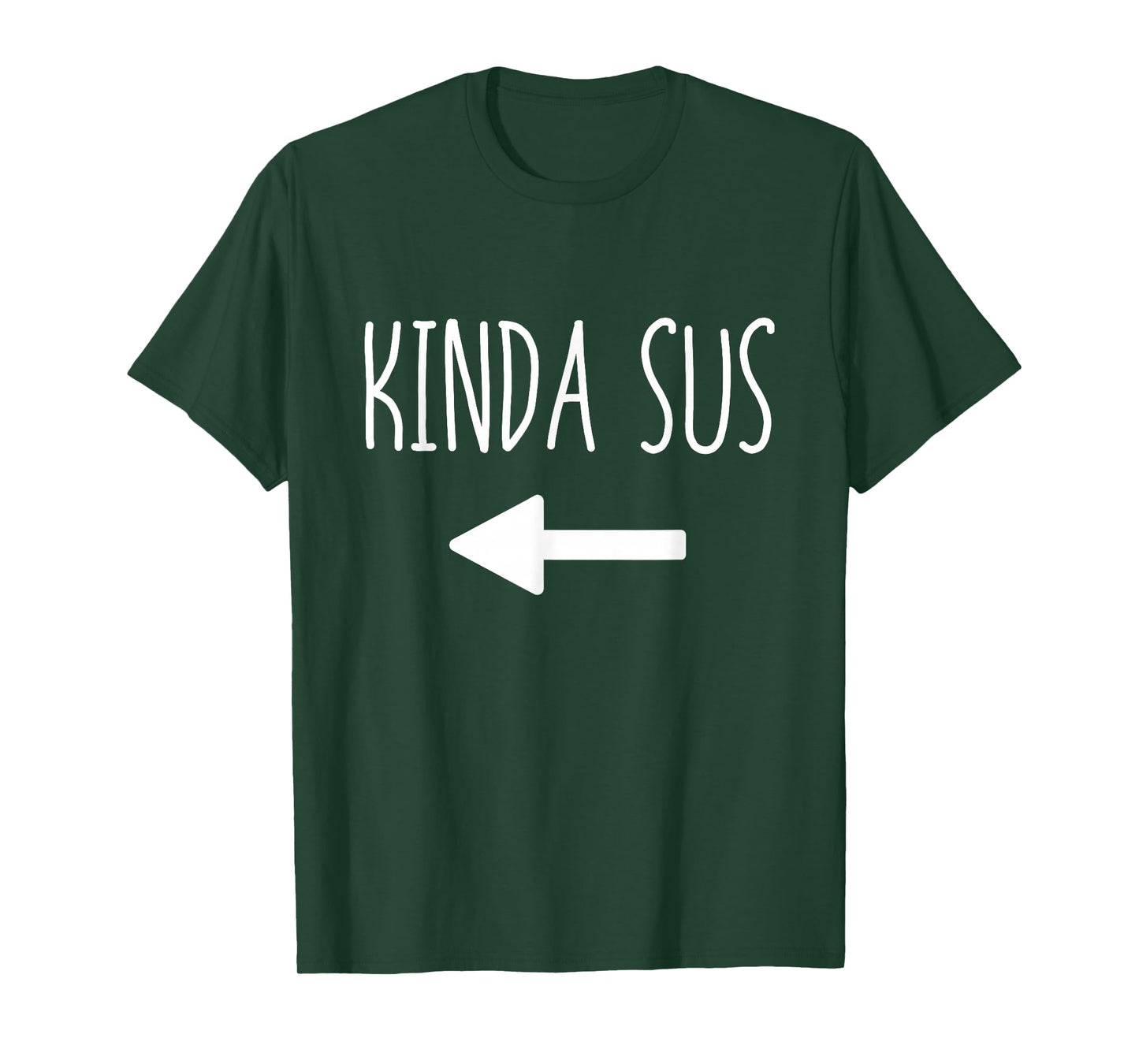 Kinda Sus Arrow Gaming Meme Matching Halloween Costume Funny T-Shirt