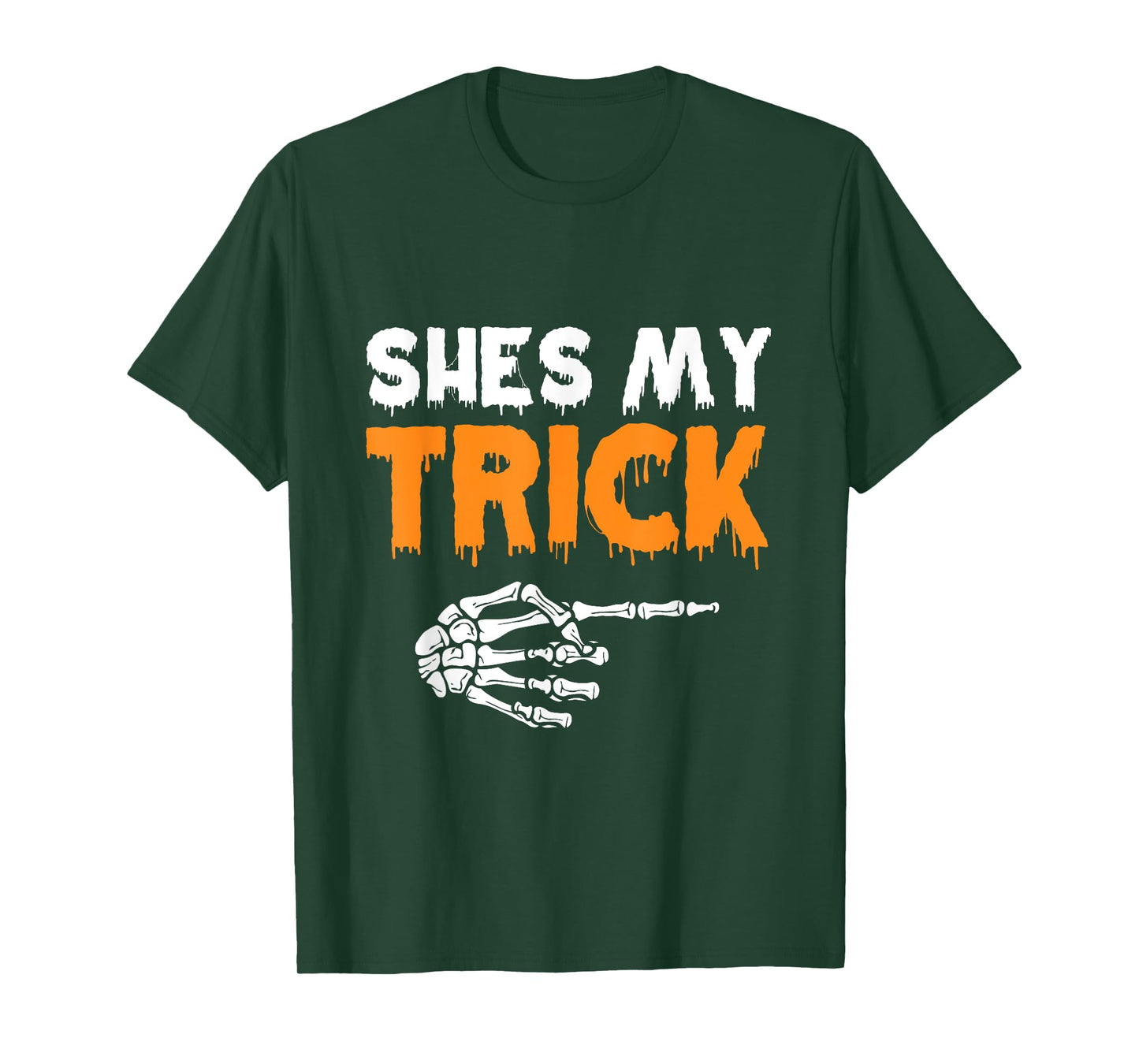 Funny She's My Trick He's My Treat Halloween Costume Hers T-Shirt