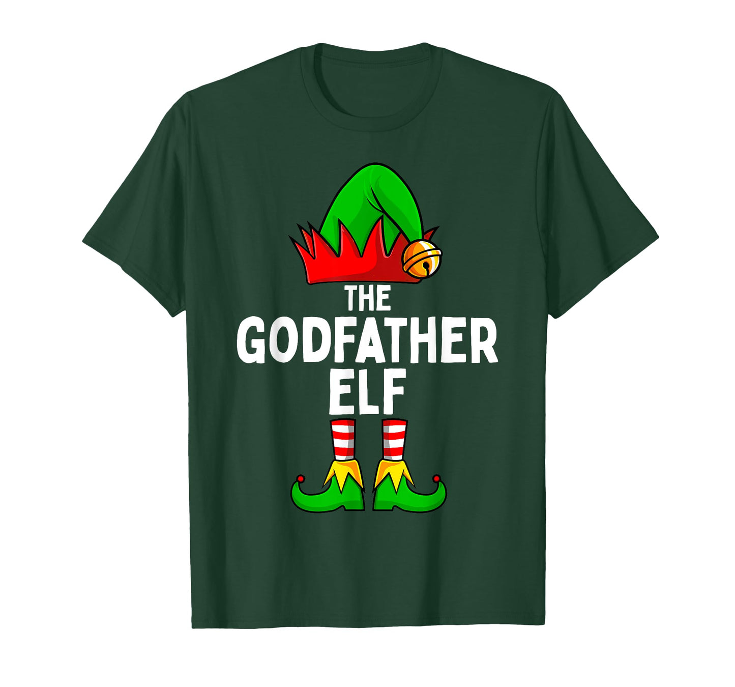 Godfather Elf Matching Family Christmas Men T-Shirt