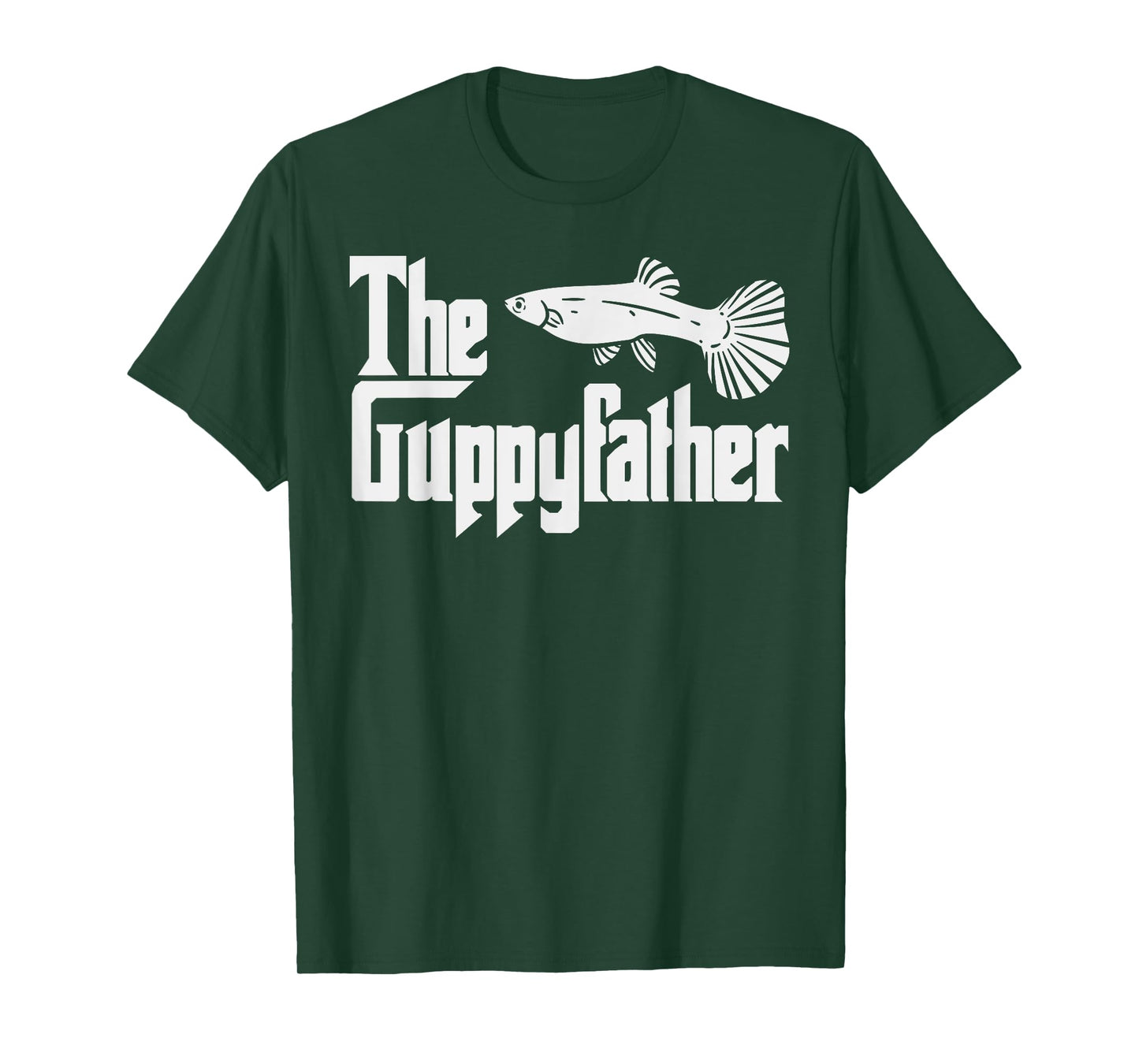 Funny Fathers Day The Guppy-father Fish Aquarium Pet Dad T-Shirt