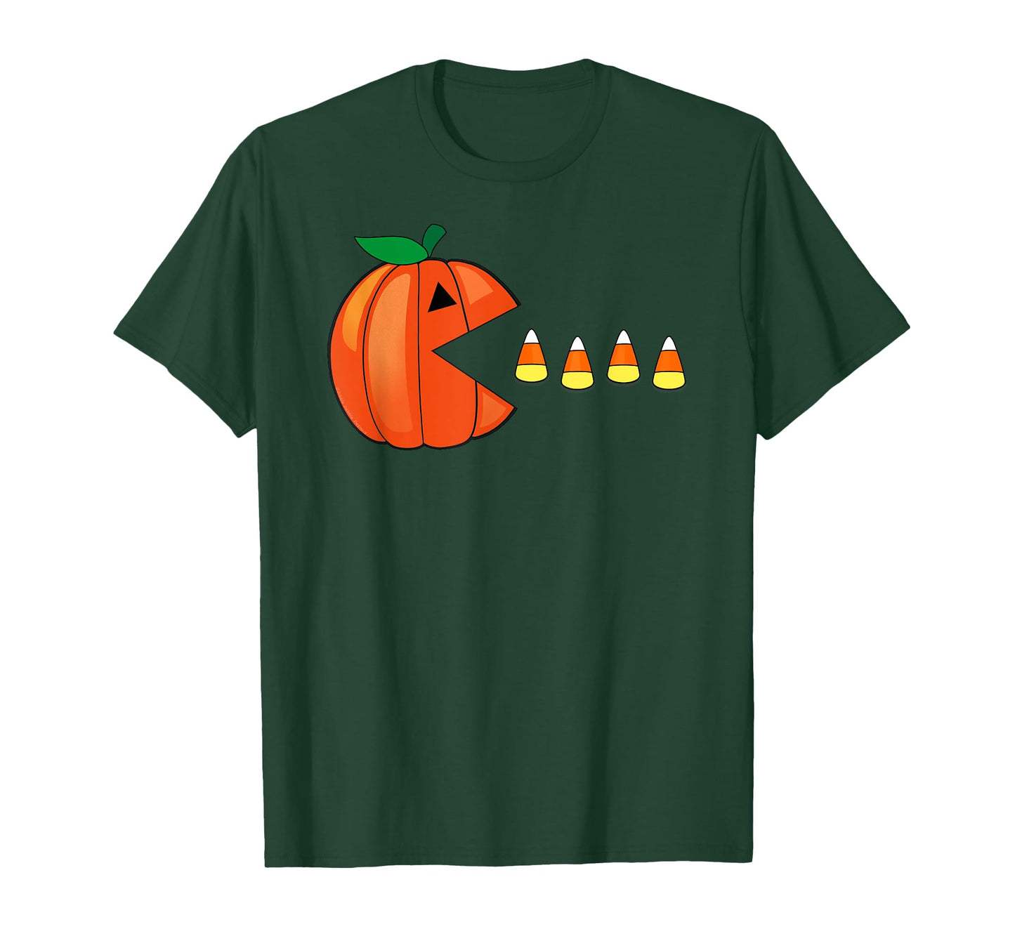 Funny Halloween Pumpkin Eating Candy Corn T-Shirt
