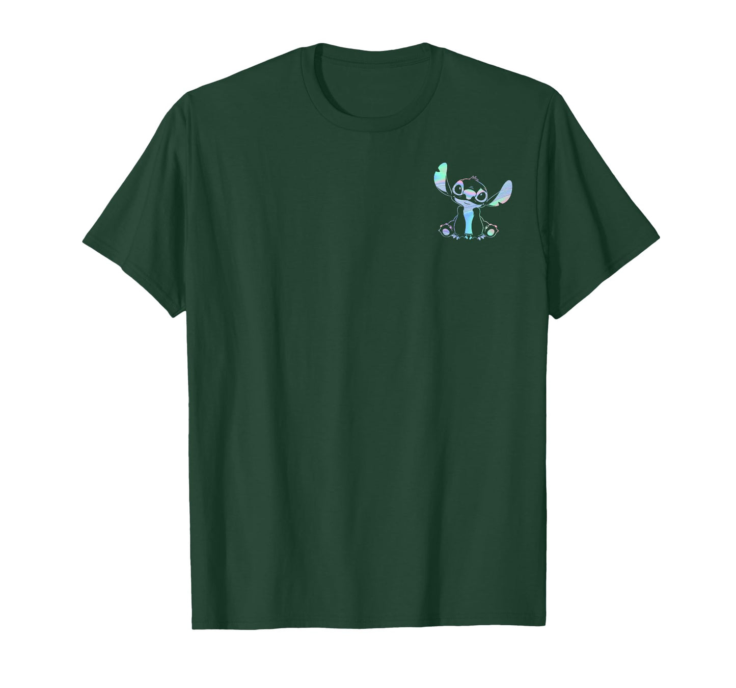 Disney Lilo & Stitch Holographic Stitch Vintage Pocket Logo T-Shirt