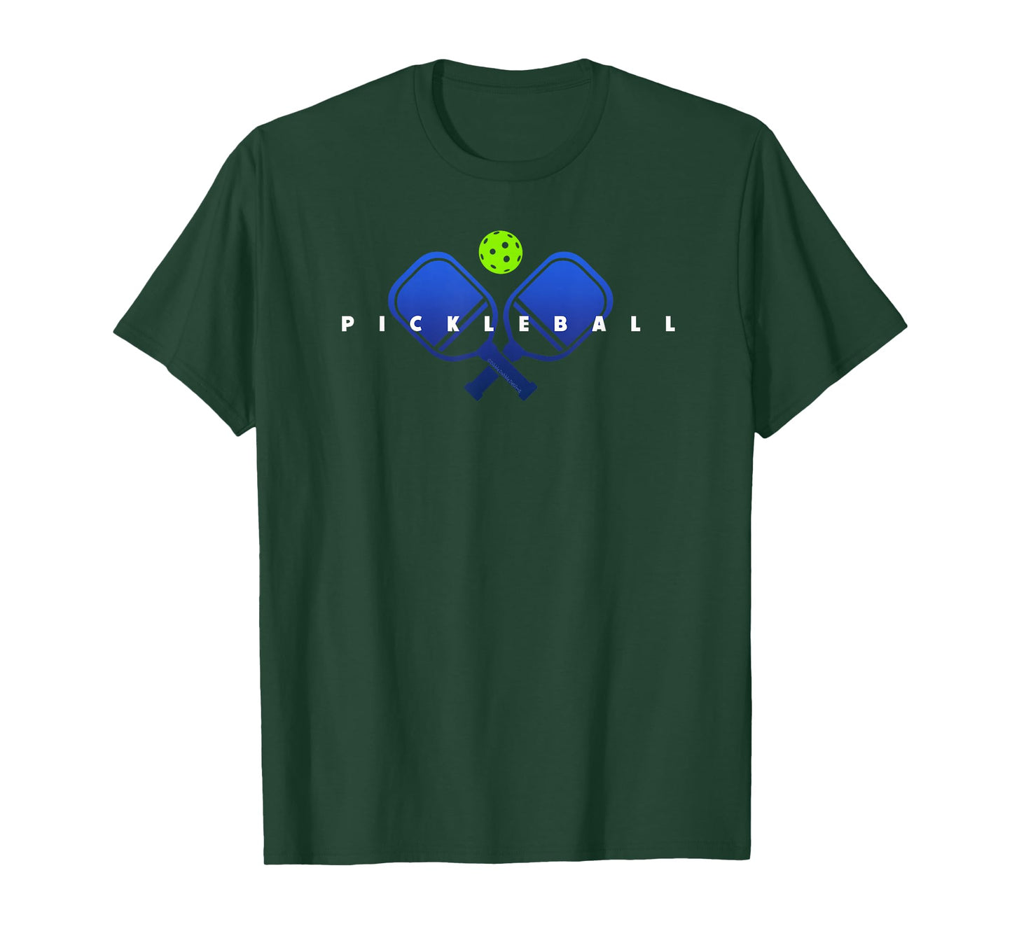 Cool Stylized Pickleball with Paddles and Ball Pickleball T-Shirt