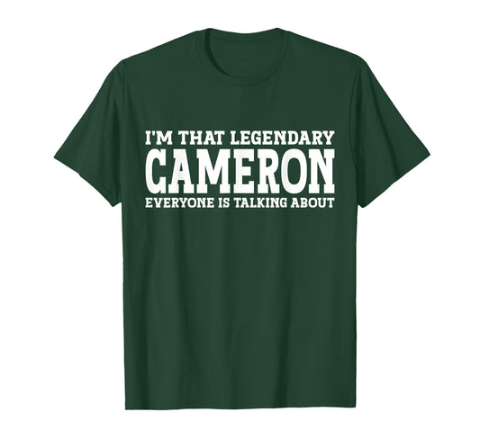 Cameron Personal Name Funny Camera T-Shirt