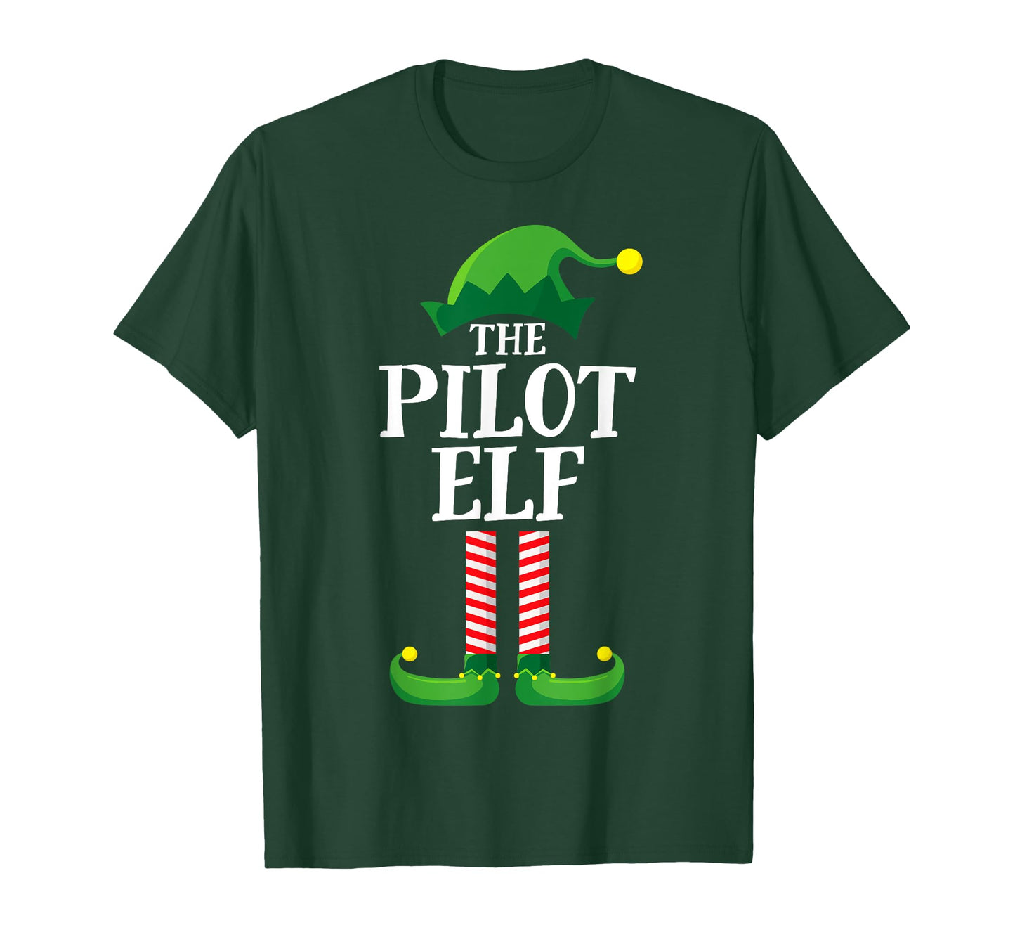 Pilot Elf Matching Family Group Christmas Party Pyjamas T-Shirt