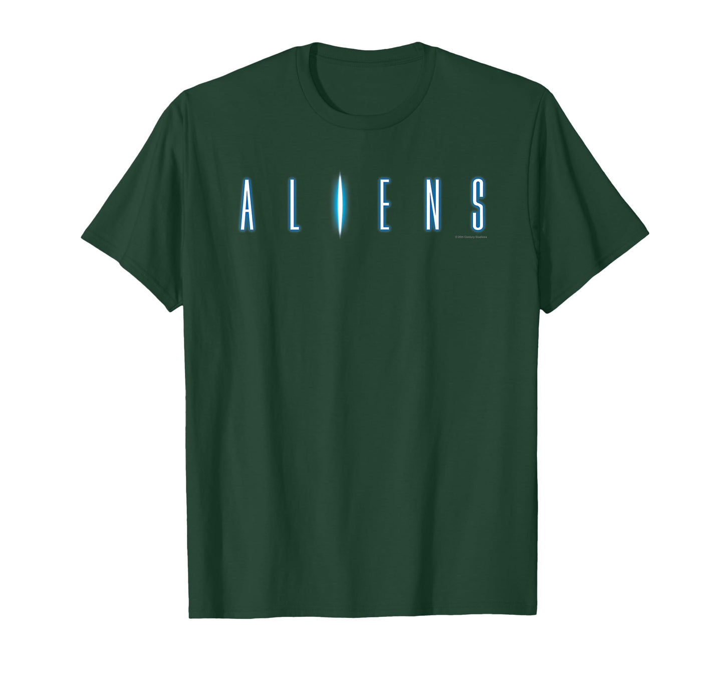 Aliens Iconic Neon Big Chest Text Logo T-Shirt