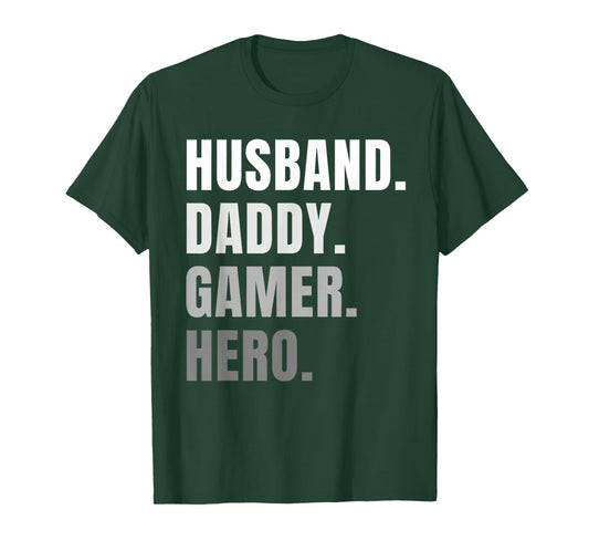 Funny Husband Dad Father Gamer Gaming Gift T-Shirt