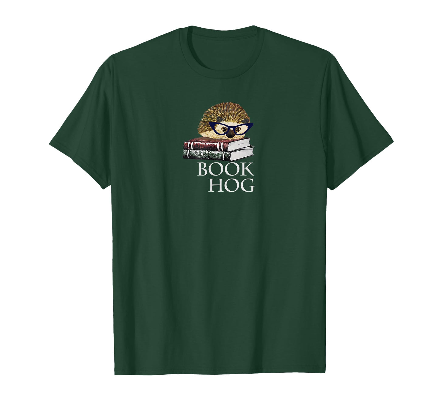 Book Hog Cute Hedgehog Reading Tee Shirt T-Shirt
