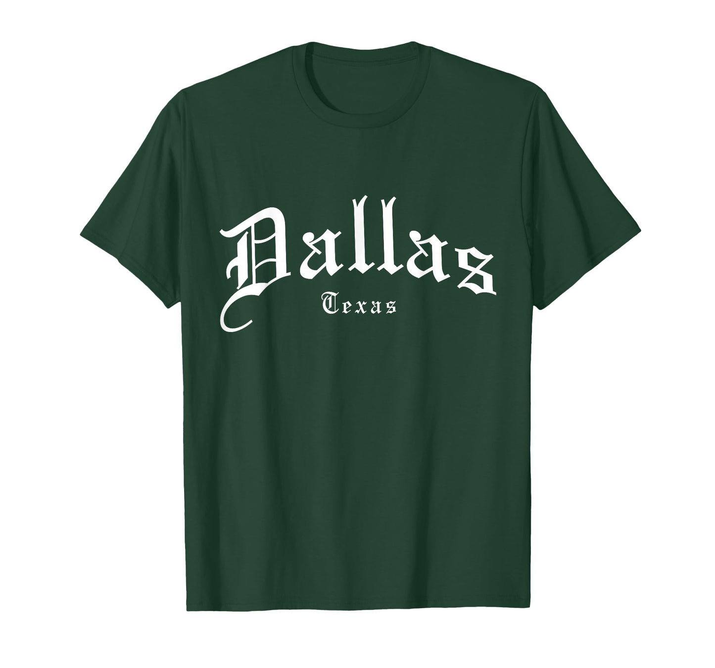 Dallas Texas Vintage Old School English Font Pride T-Shirt