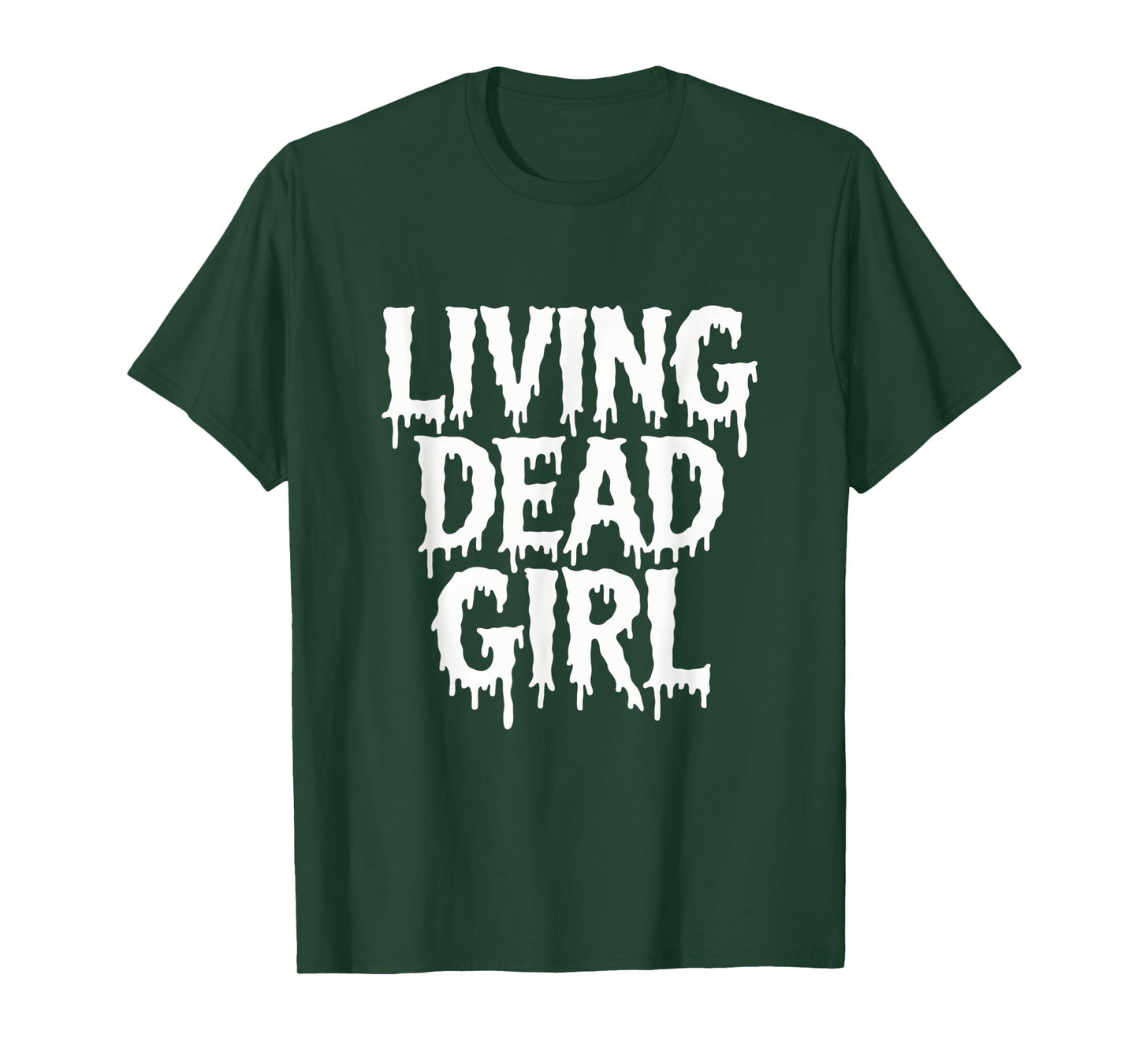 Dripping Blood Zombie Movie Living Dead Girl Halloween T-Shirt