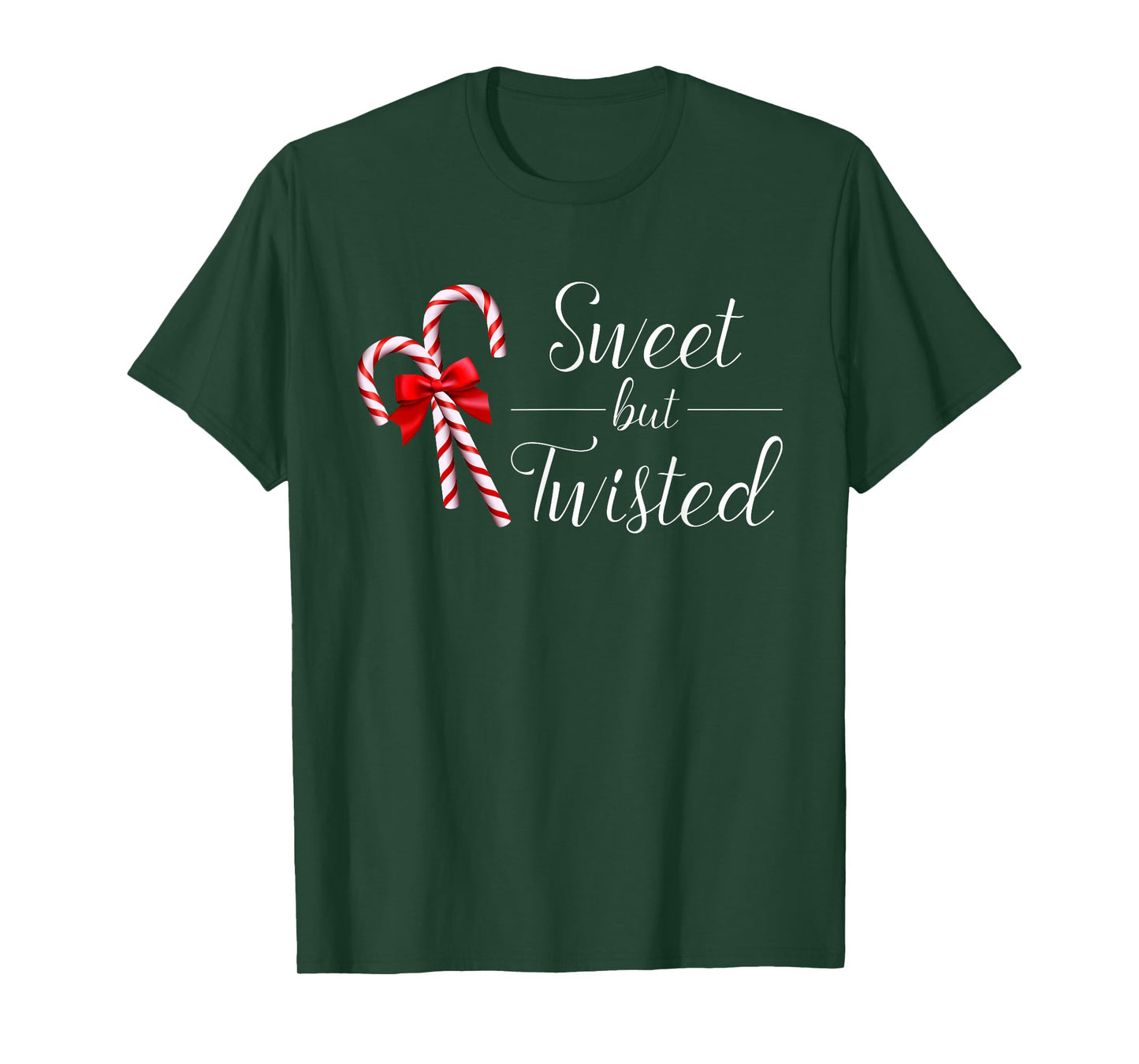 Sweet But Twisted Candy Cane Christmas Xmas T-Shirt