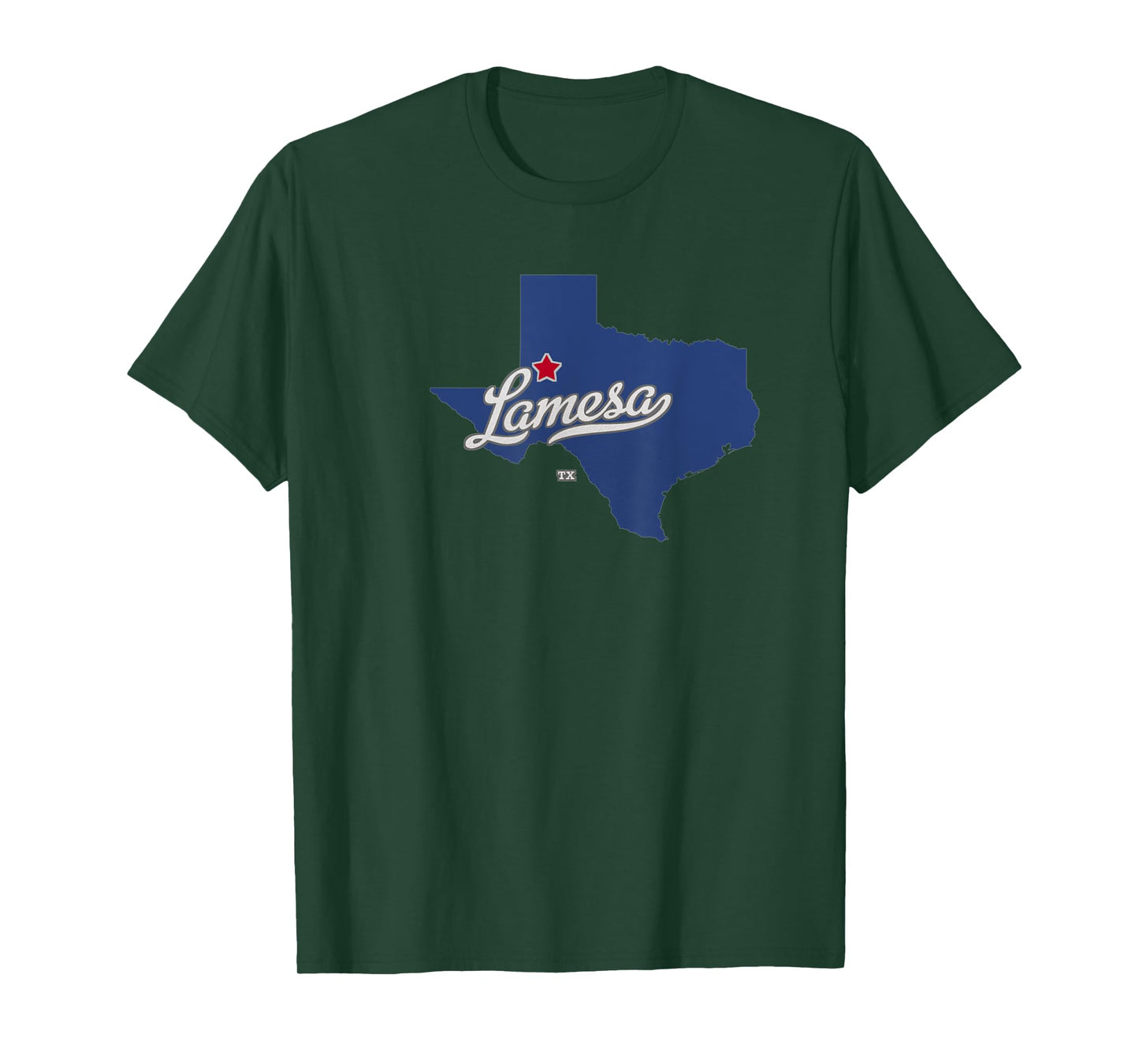 Lamesa Texas TX Map T-Shirt