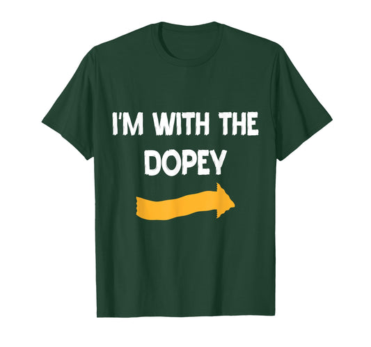 I'm With Dopey Halloween Costume Funny Couples Matching T-Shirt