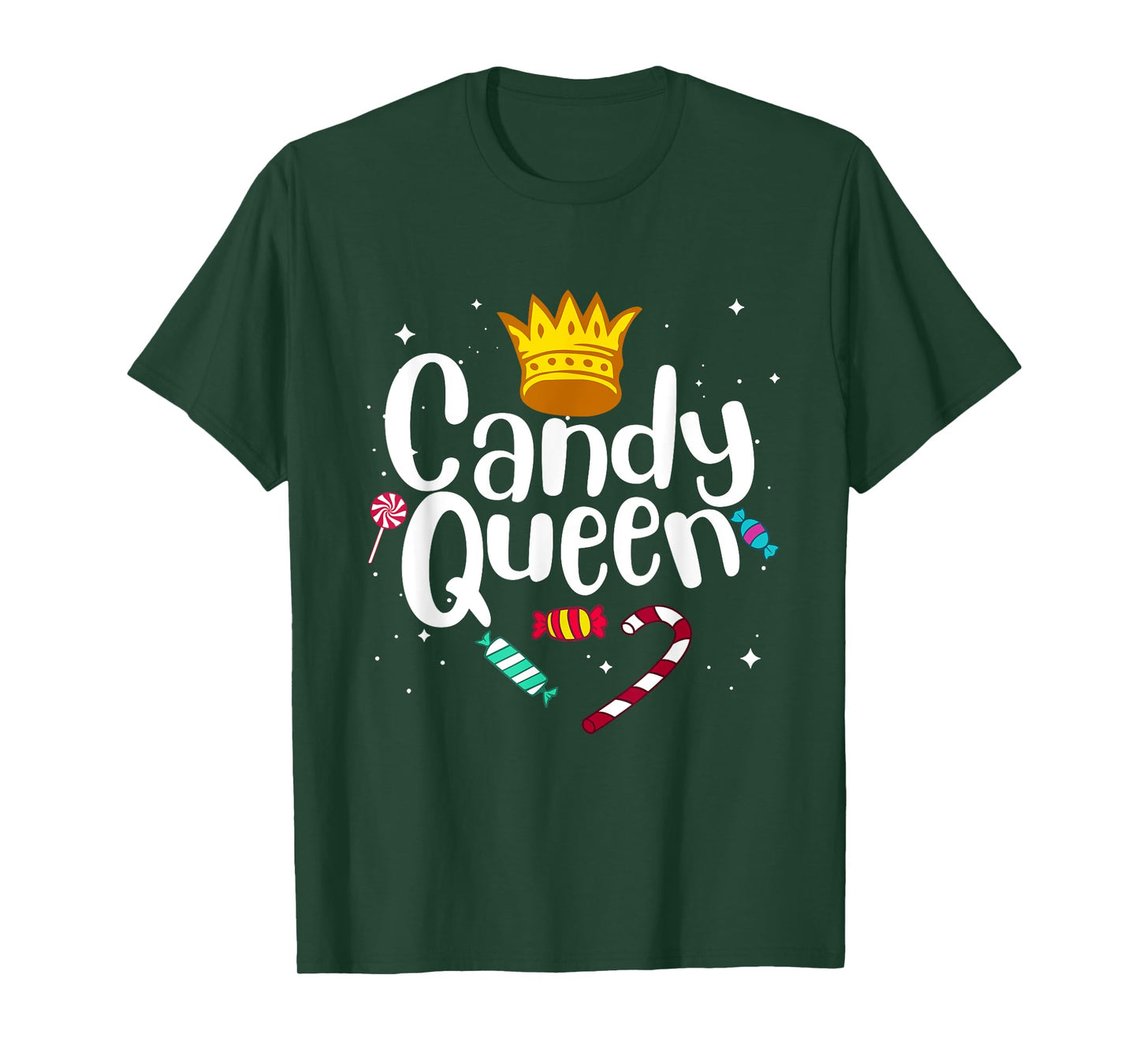 Funny Candy Queen Gift For Lollipop Lover Sweet Tooth Women T-Shirt