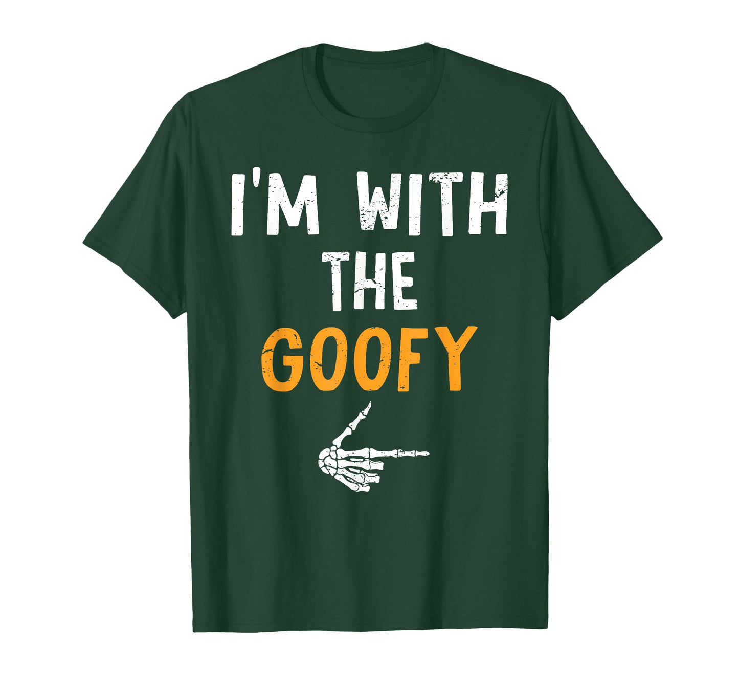 I'm with The Goofy Costume Halloween Matching Couple T-Shirt