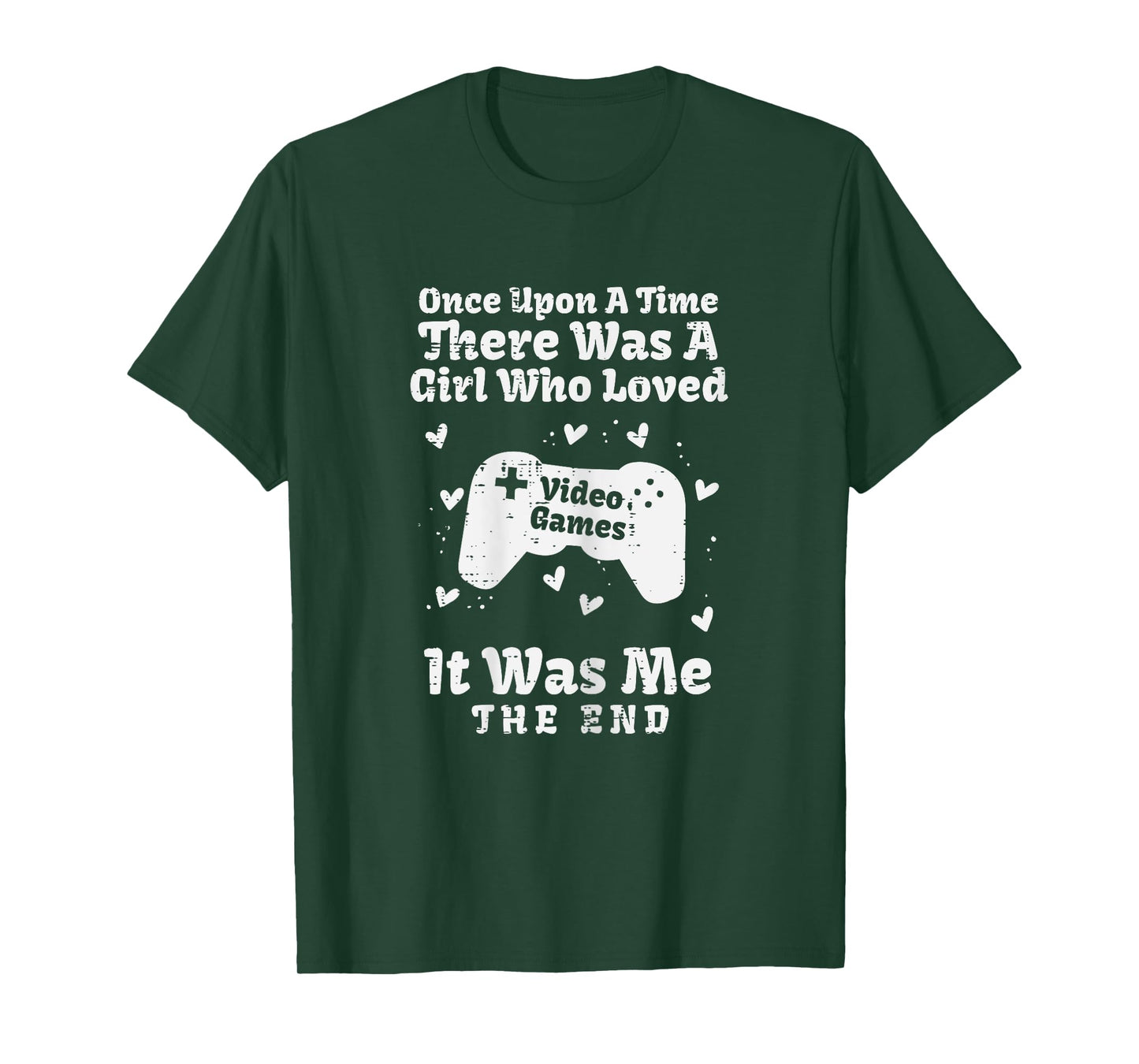 Once Upon Time Girl Love Video Games Gamer Women Girls Kids T-Shirt