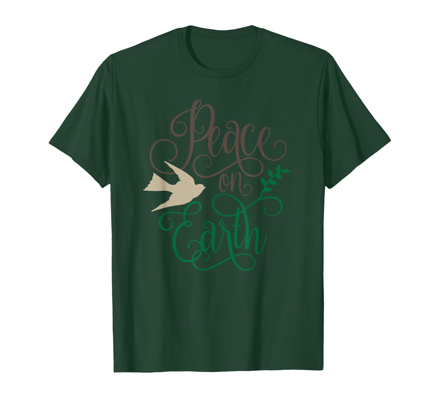 Peace On Earth Christmas T-Shirt T-Shirt