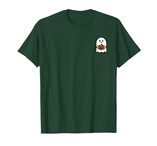 Funny Halloween Ghost Pumpkin Pocket Cute My Boo Halloween T-Shirt