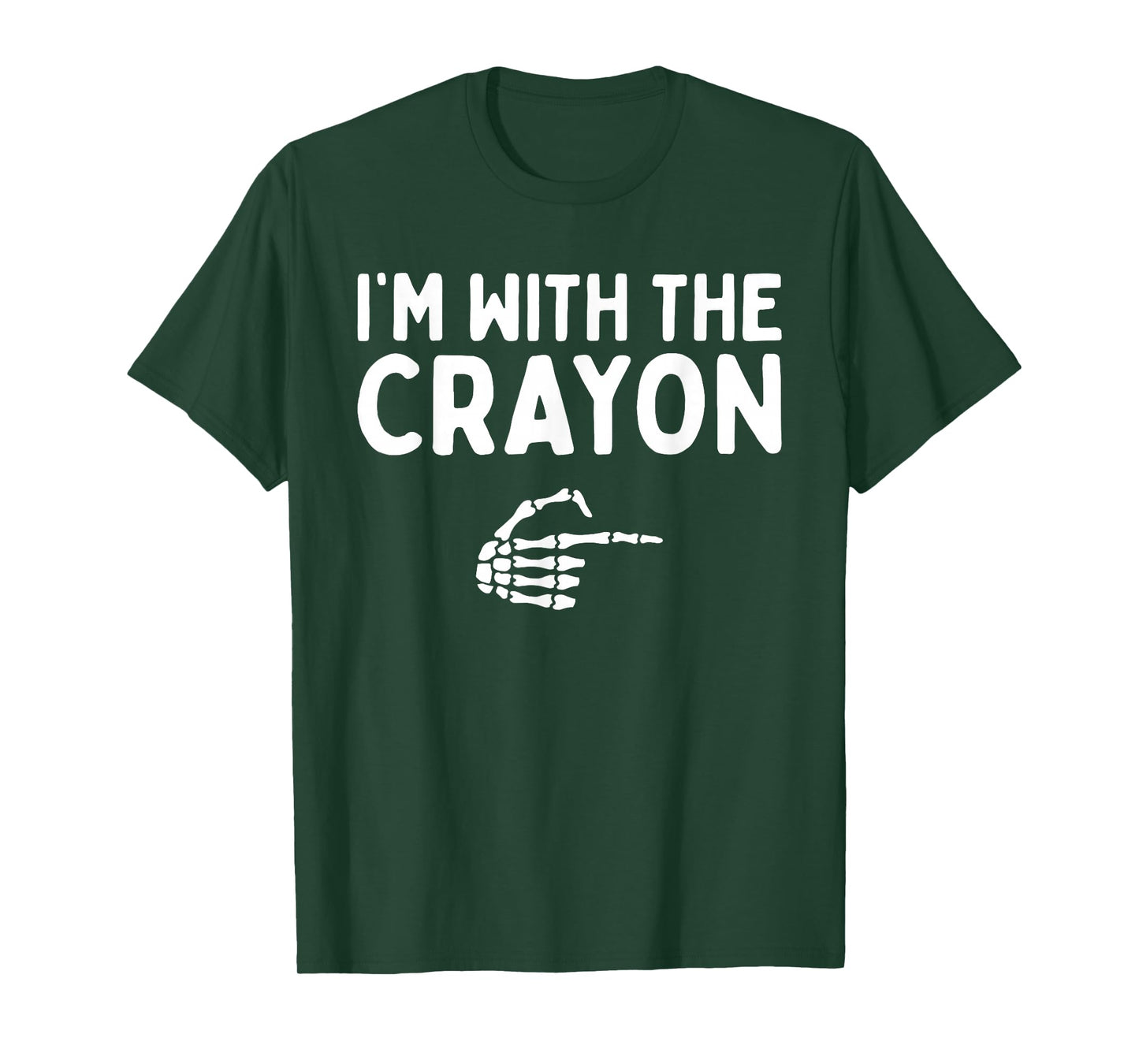 I'm With The Crayon Funny Halloween Costume Matching Couples T-Shirt
