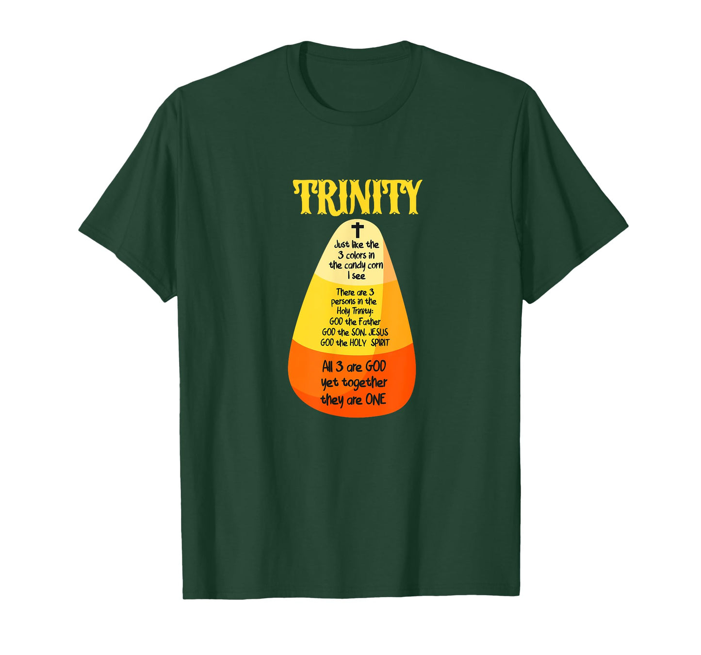 Candy Corn Christian Halloween God T-Shirt