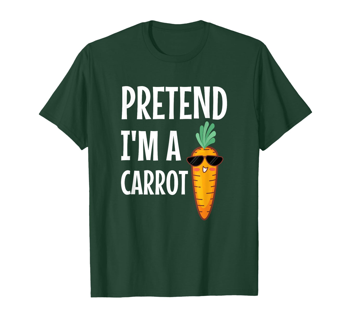 Pretend I'm A Carrot Easy DIY Halloween Costume T-Shirt