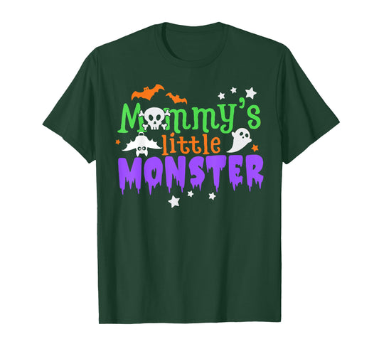 Mommy's Little Monster Halloween for Toddler Boys Girls Kids T-Shirt