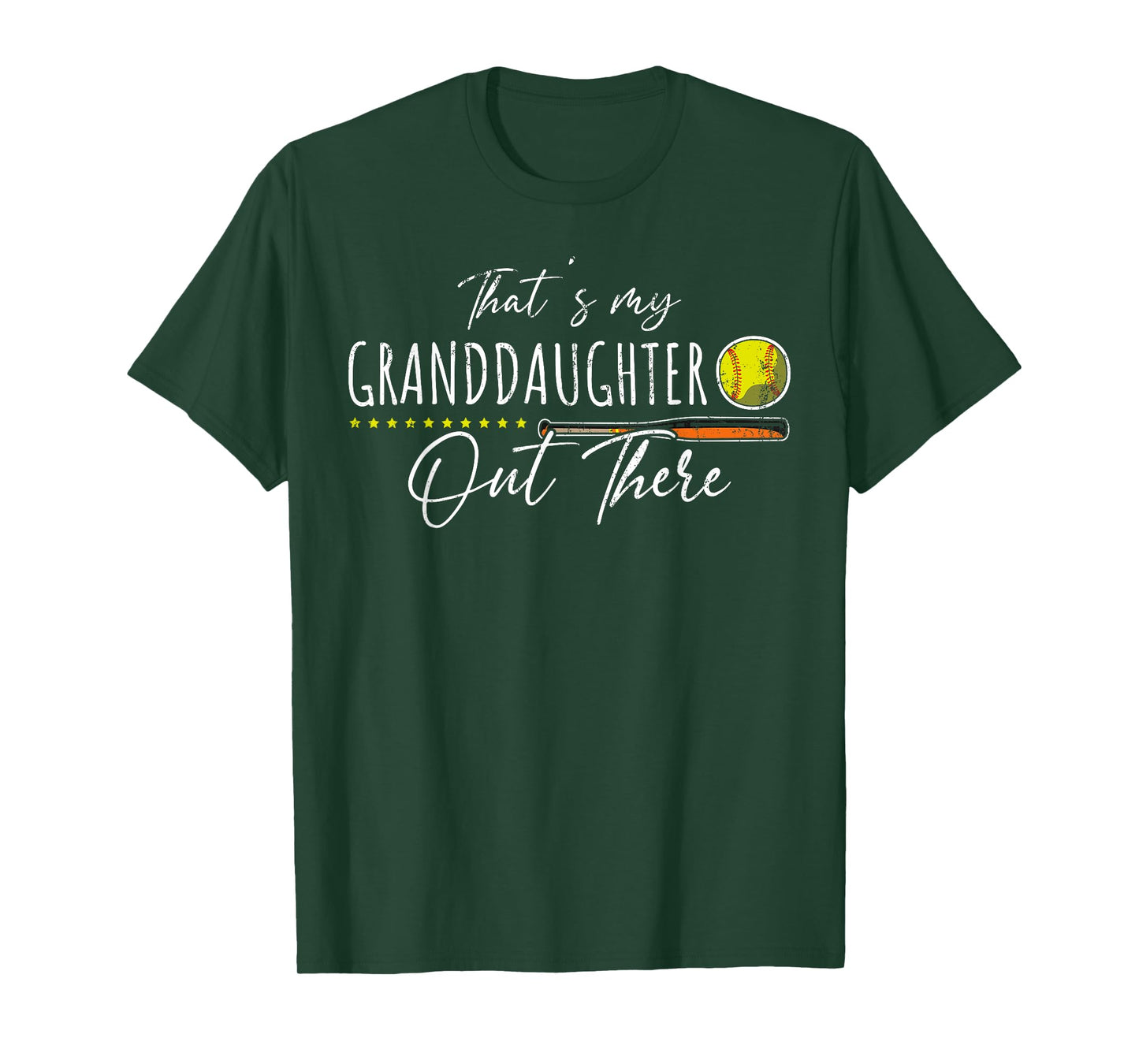 American Sport Softball Player Proud Grandparents Softball T-Shirt