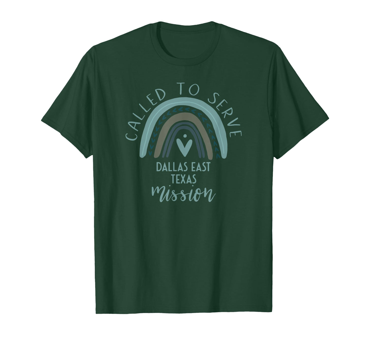 Called To Serve Boho Rainbow Dallas East Texas Mission T-Shirt